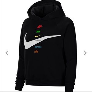 swoosh Nike Hoodie: size S